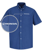 RedKap S/S Honda Service Advisor Automotive Shirt, color: French Blue