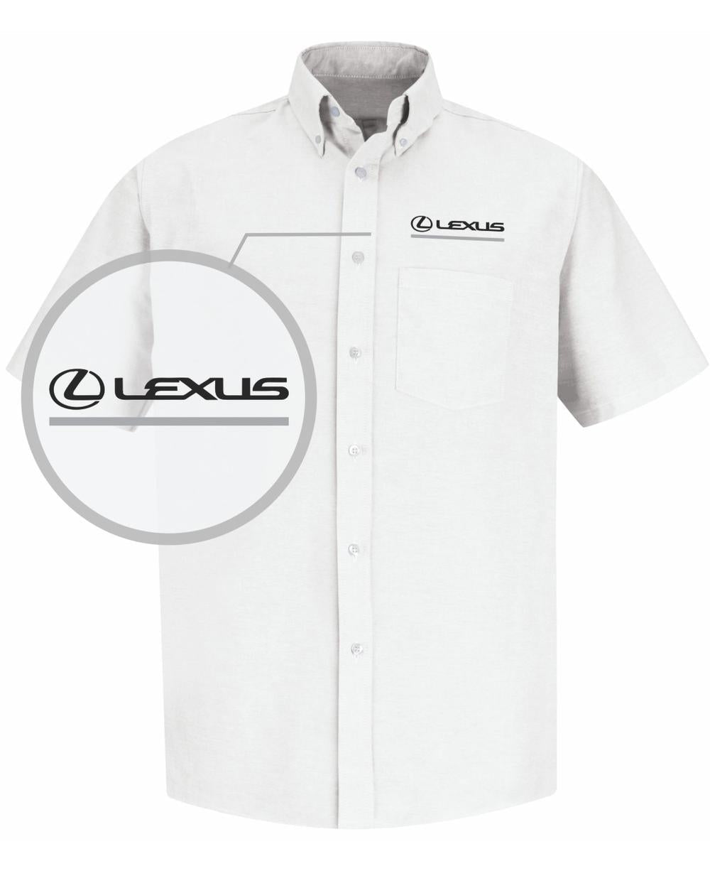 RedKap S/S Lexus Service Advisor Automotive Shirt, color: White
