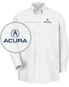 RedKap L/S Acura Service Advisor Automotive Shirt, color: White