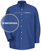 RedKap L/S Honda Service Advisor Automotive Shirt, color: French Blue