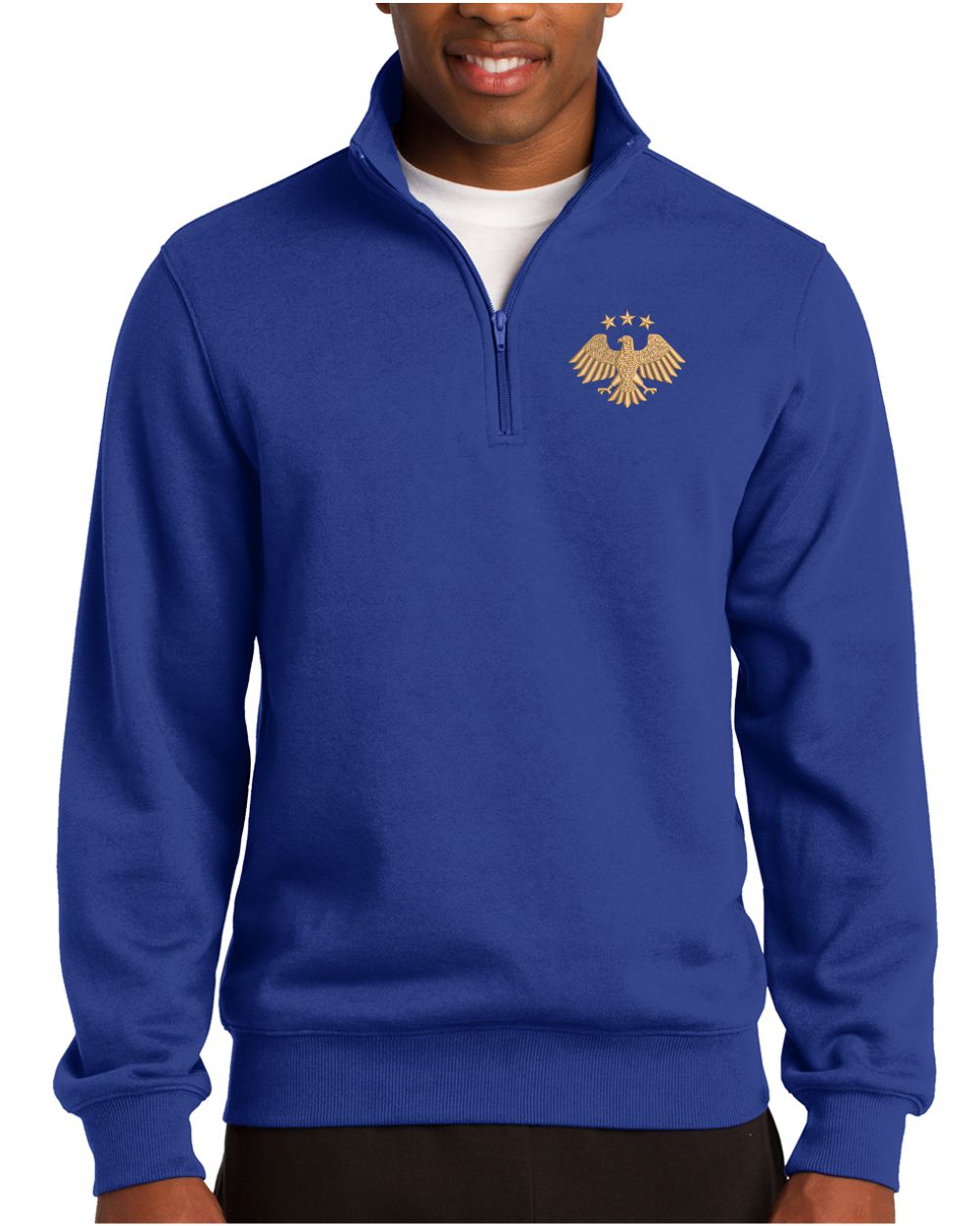 Sport-Tek 1/4 Zip Syria's New Eagle Sweatshirt, color: True Royal