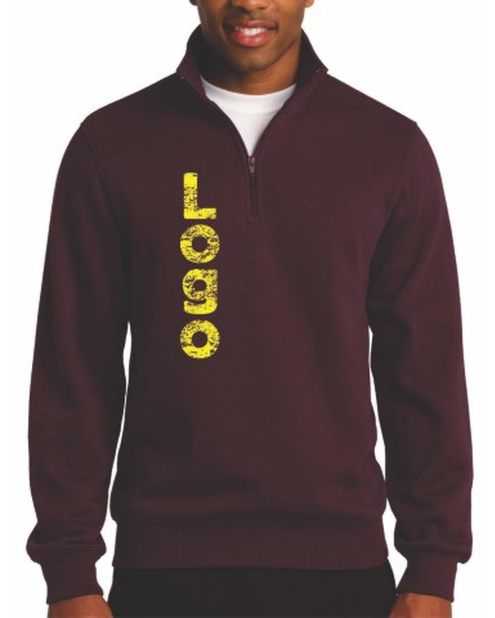 Sport-Tek 1/4 Zip Custom Sweatshirt, color: Maroon