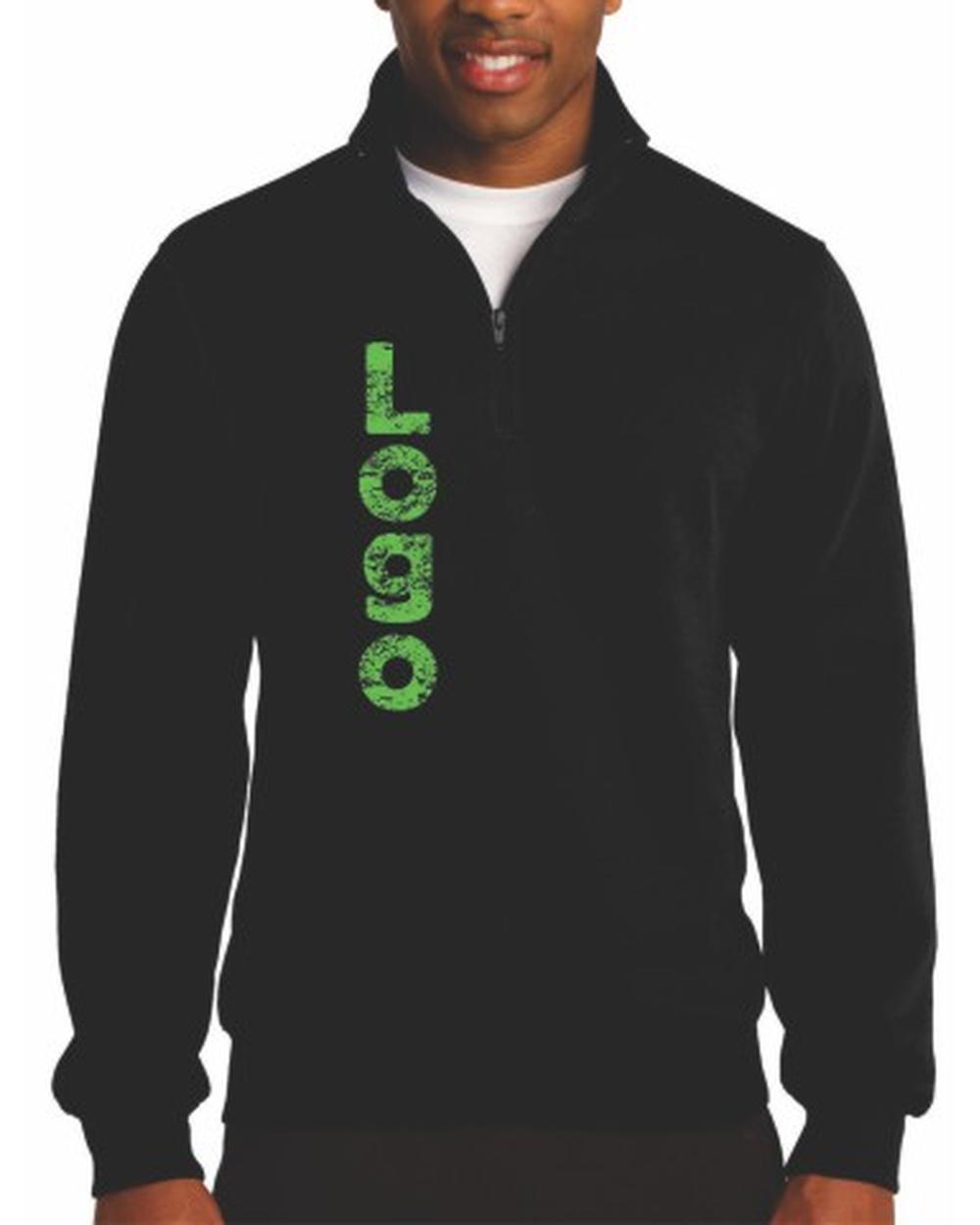 Sport-Tek 1/4 Zip Custom Sweatshirt, color: Black