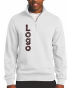 Sport-Tek 1/4 Zip Custom Sweatshirt, color: White