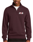 Sport-Tek 1/4 Zip Turn The Volume Up Sweatshirt, color: Maroon