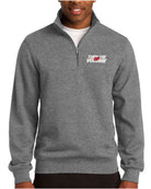Sport-Tek 1/4 Zip Turn The Volume Up Sweatshirt, color: Vintage Heather