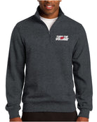 Sport-Tek 1/4 Zip Turn The Volume Up Sweatshirt, color: Graphite Heather