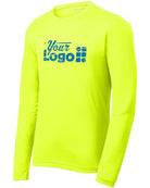 Sport-Tek L/S PosiCharge RacerMesh Custom T-Shirt, color: Neon Yellow
