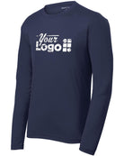 Sport-Tek L/S PosiCharge RacerMesh Custom T-Shirt, color: True Navy