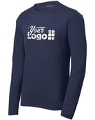 Sport-Tek L/S PosiCharge RacerMesh Custom T-Shirt, color: True Navy