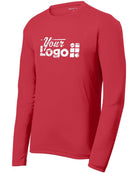 Sport-Tek L/S PosiCharge RacerMesh Custom T-Shirt, color: True Red