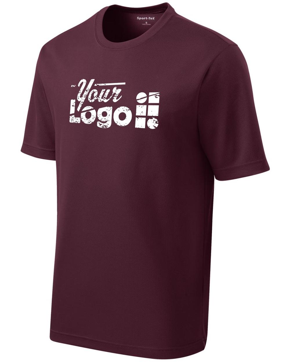 Sport-Tek S/S PosiCharge RacerMesh Custom T-Shirt, color: Maroon