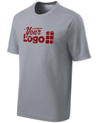 Sport-Tek S/S PosiCharge RacerMesh Custom T-Shirt, color: Silver
