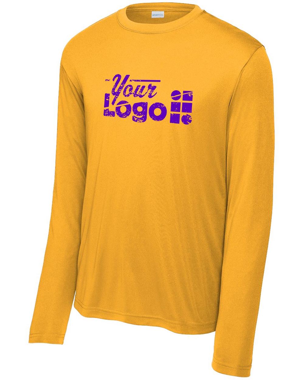 Sport-Tek L/S Competitor Custom T-Shirt, color: Gold