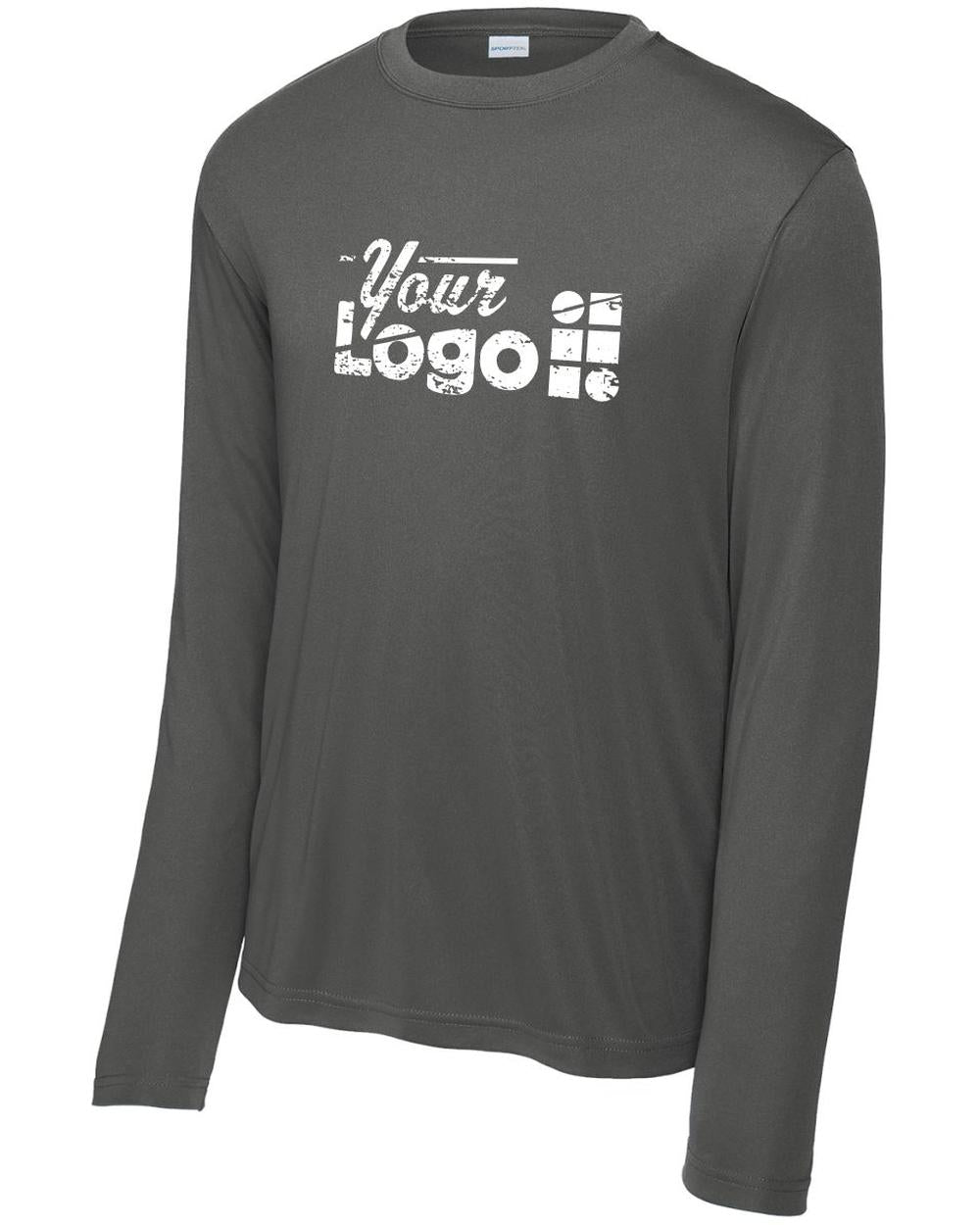Sport-Tek L/S Competitor Custom T-Shirt, color: Iron Grey