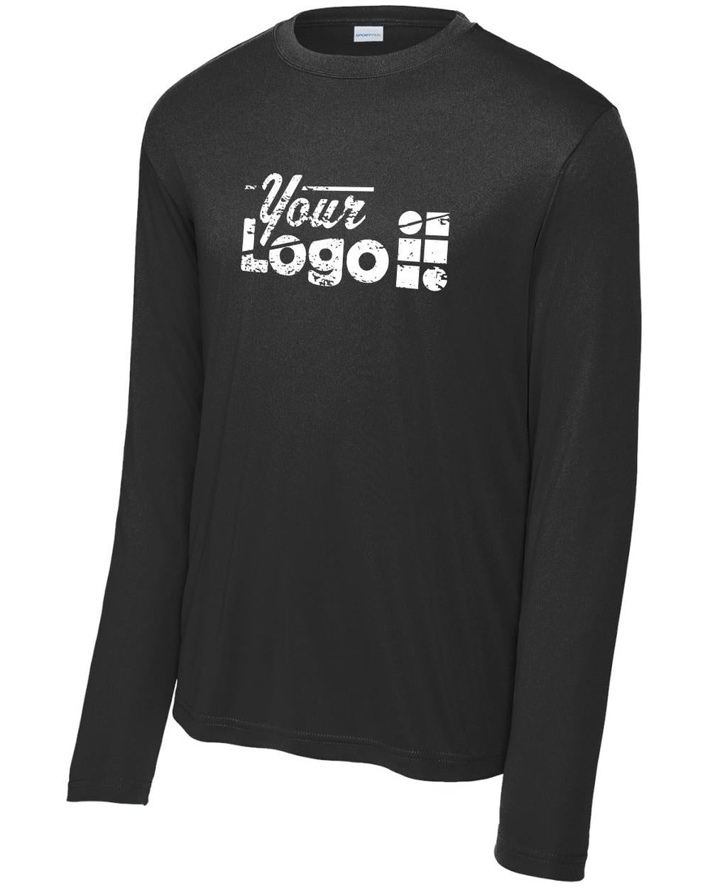 Sport-Tek L/S Competitor Custom T-Shirt, color: Black