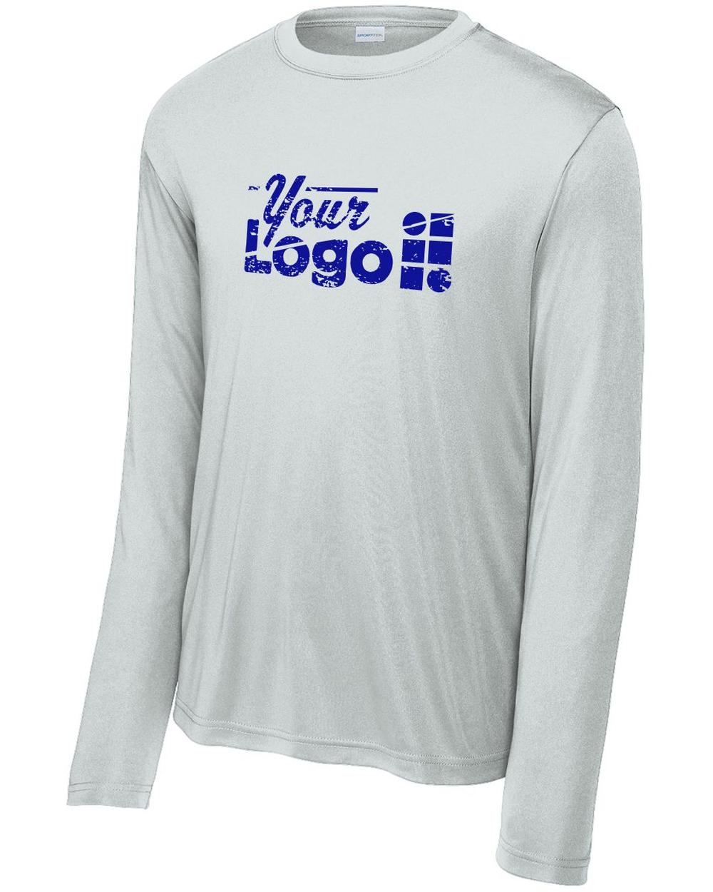 Sport-Tek L/S Competitor Custom T-Shirt, color: Silver