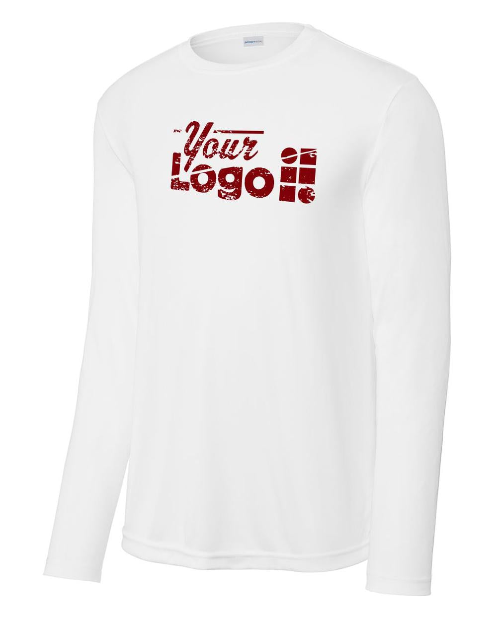 Sport-Tek L/S Competitor Custom T-Shirt, color: White