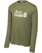 Sport-Tek L/S Competitor Custom T-Shirt, color: Olive Drab Green