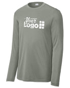 Sport-Tek L/S Competitor Custom T-Shirt, color: Grey Concrete Heather