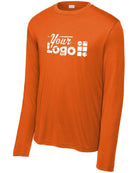 Sport-Tek L/S Competitor Custom T-Shirt, color: Deep Orange