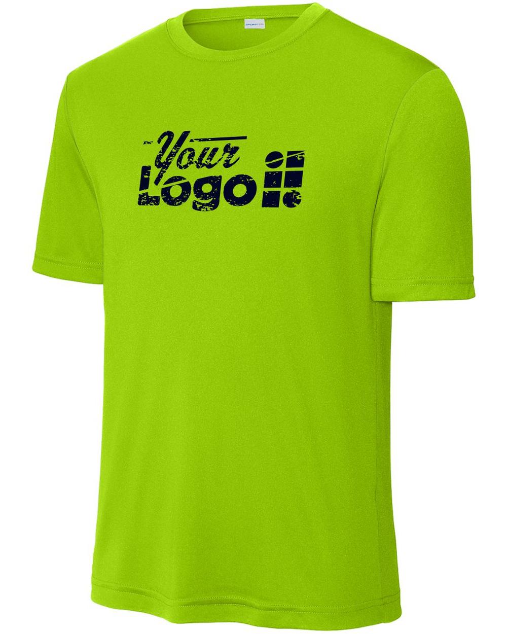 Sport-Tek S/S Competitor Custom T-Shirt, color: Lime Shock
