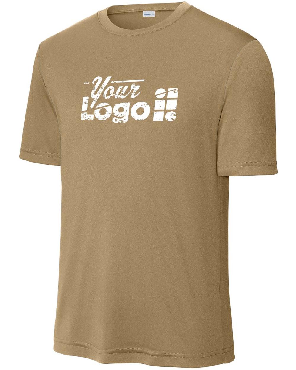 Sport-Tek S/S Competitor Custom T-Shirt, color: Coyote Brown