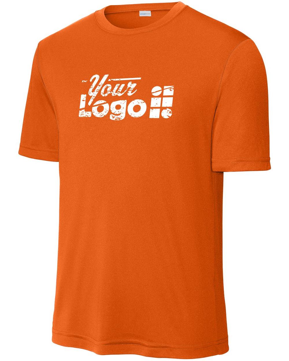 Sport-Tek S/S Competitor Custom T-Shirt, color: Deep Orange