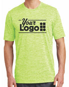 Sport-Tek S/S Electric Heather Custom T-Shirt, color: Lime Shock Electric