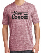 Sport-Tek S/S Electric Heather Custom T-Shirt, color: Maroon Electric