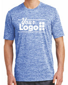 Sport-Tek S/S Electric Heather Custom T-Shirt, color: True Royal Electric