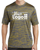 Sport-Tek S/S Electric Heather Custom T-Shirt, color: True Royal-Gold Electric