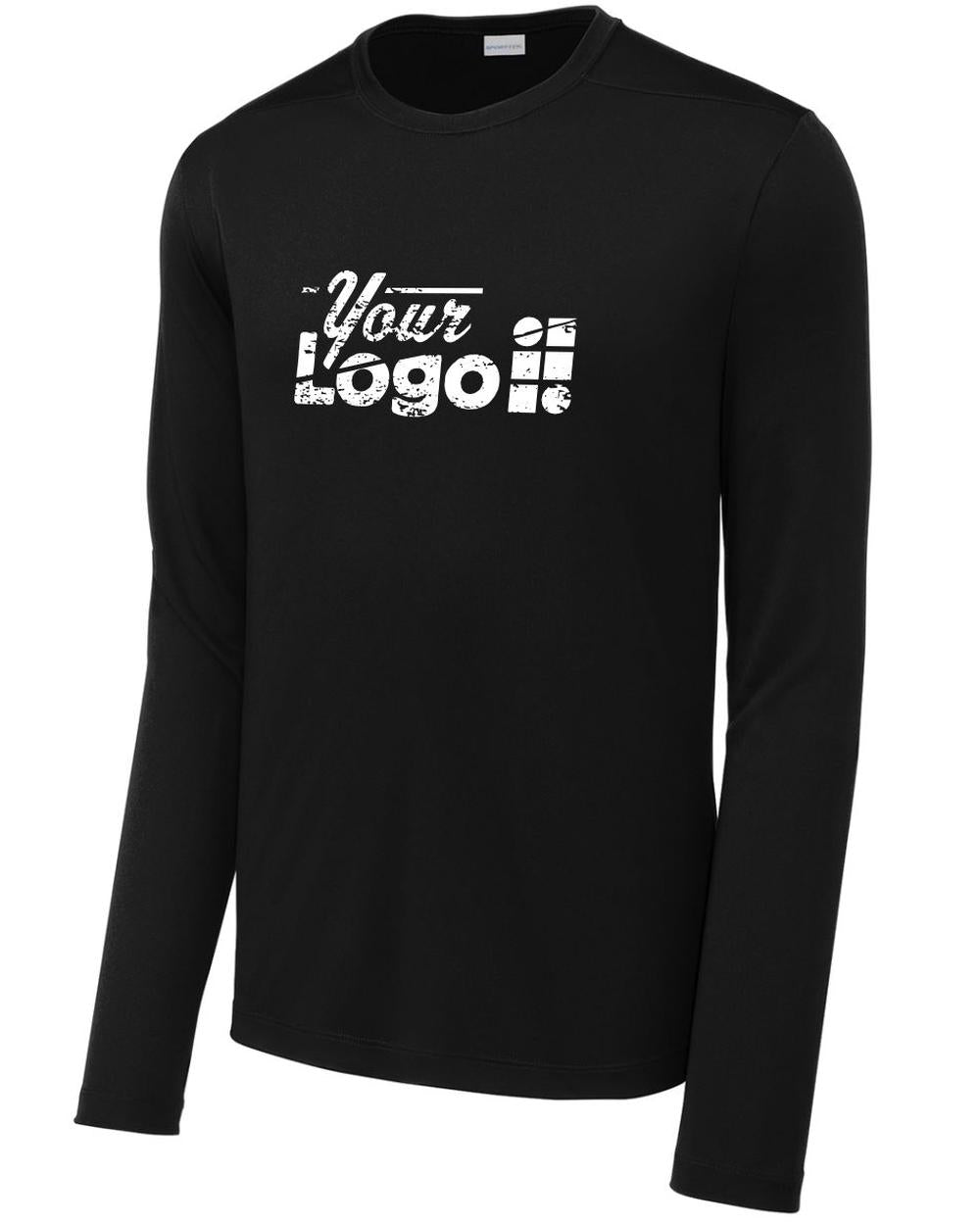 Sport-Tek L/S Posi-UV Pro Custom T-Shirt, color: Black