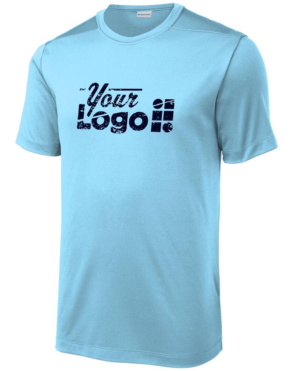 Sport-Tek S/S Posi-UV Pro Custom T-Shirt, color: Light Blue