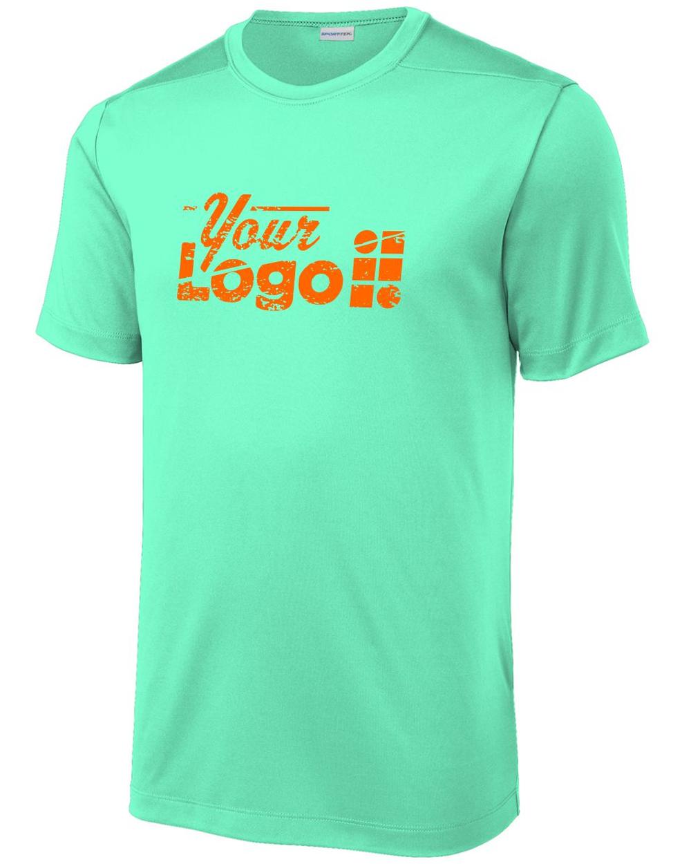 Sport-Tek S/S Posi-UV Pro Custom T-Shirt, color: Bright Seafoam