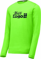 Sport-Tek L/S PosiCharge Competitor Cotton-Touch Custom T-Shirt, color: Neon Green