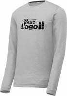 Sport-Tek L/S PosiCharge Competitor Cotton-Touch Custom T-Shirt, color: Silver