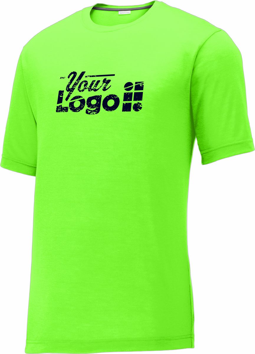 Sport-Tek S/S PosiCharge Competitor Cotton-Touch Custom T-Shirt, color: Neon Green