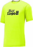 Sport-Tek S/S PosiCharge Competitor Cotton-Touch Custom T-Shirt, color: Neon Yellow
