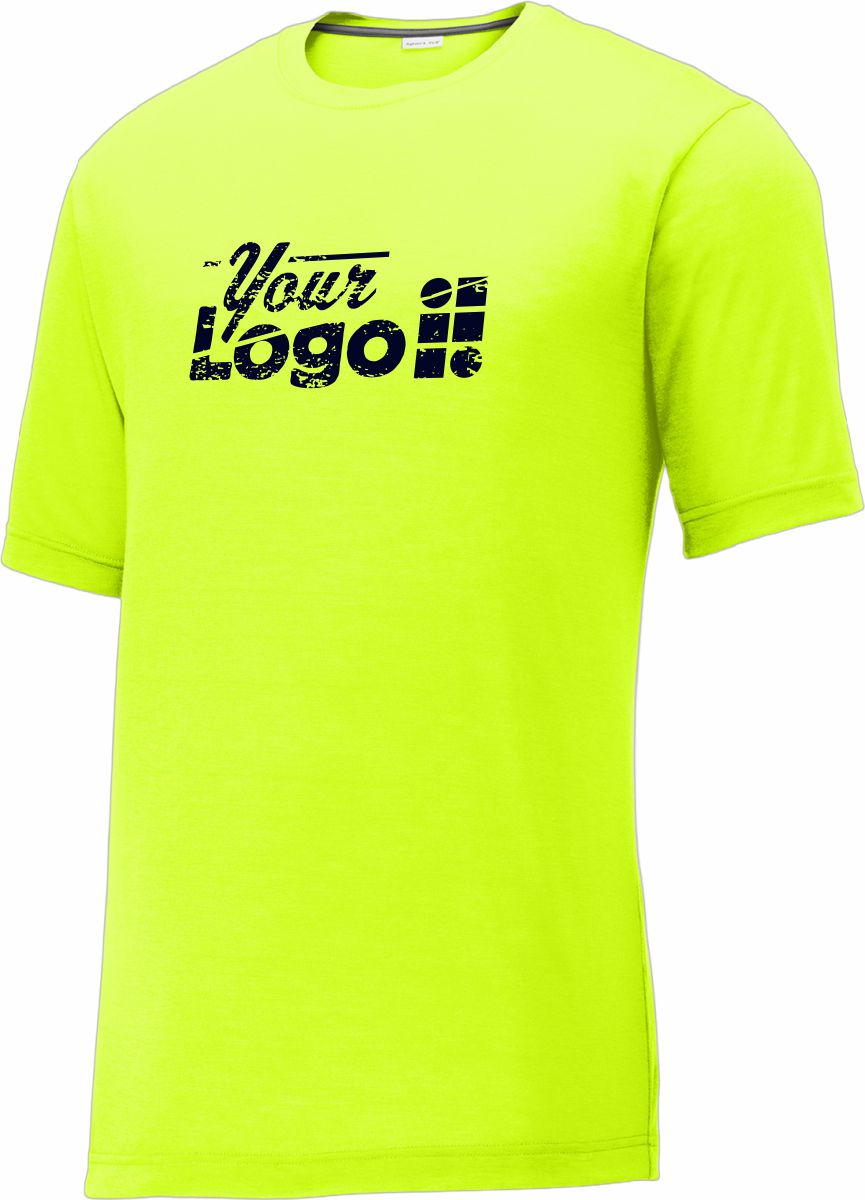 Sport-Tek S/S PosiCharge Competitor Cotton-Touch Custom T-Shirt, color: Neon Yellow