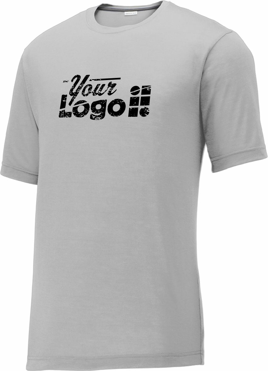 Sport-Tek S/S PosiCharge Competitor Cotton-Touch Custom T-Shirt, color: Silver