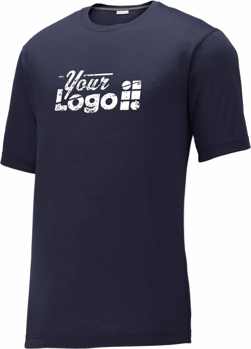 Sport-Tek S/S PosiCharge Competitor Cotton-Touch Custom T-Shirt, color: True Navy