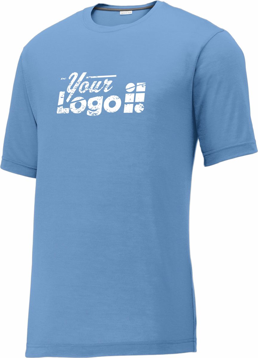 Sport-Tek S/S PosiCharge Competitor Cotton-Touch Custom T-Shirt, color: Carolina Blue