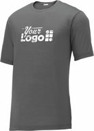 Sport-Tek S/S PosiCharge Competitor Cotton-Touch Custom T-Shirt, color: Dark Smoke Grey