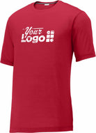 Sport-Tek S/S PosiCharge Competitor Cotton-Touch Custom T-Shirt, color: Deep Red