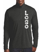 Sport-Tek Endeavor 1/2 Zip Custom Pullover, color: Black Heather