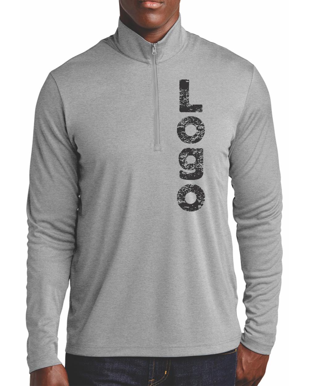 Sport-Tek Endeavor 1/2 Zip Custom Pullover, color: Light Grey Heather