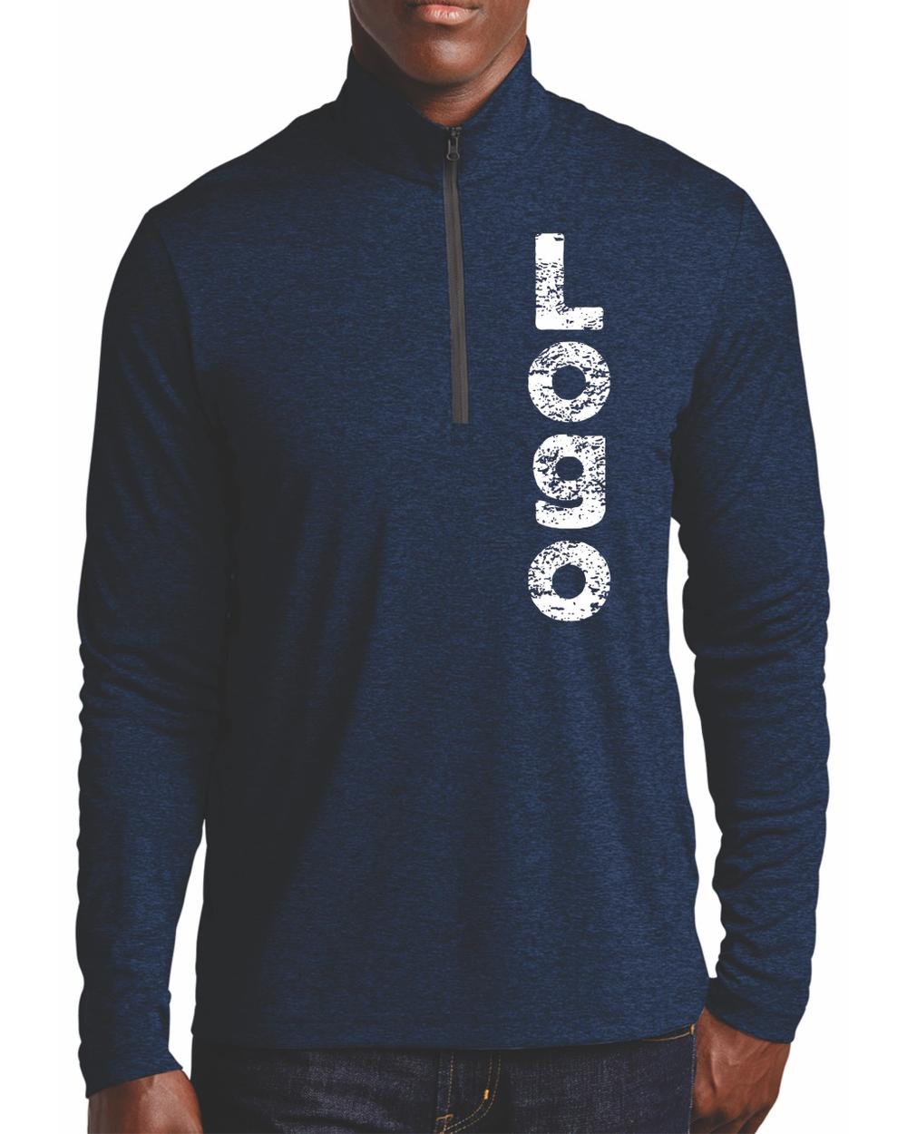 Sport-Tek Endeavor 1/2 Zip Custom Pullover, color: Dark Royal Heather