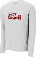 Sport-Tek L/S Rashguard Custom T-Shirt, color: White