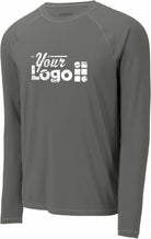 Sport-Tek L/S Rashguard Custom T-Shirt, color: Dark Smoke Grey